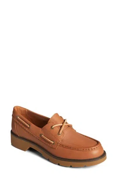Sperry Wells Boat Shoe In Brown