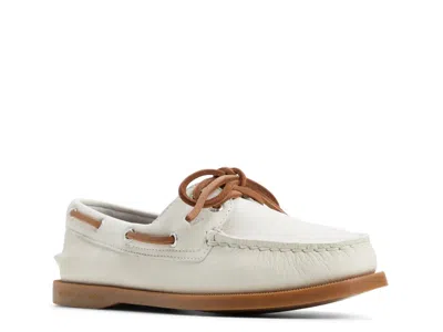 Sperry Wide Width Authentic Original 2eye Boat Shoe In White
