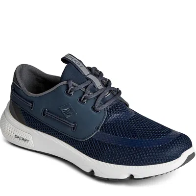 Sperry Women's 7 Seas 3-eye Sneaker In Navy In Blue
