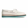 Sperry Women's Authentic Original Stacked Boat Shoe In White In White