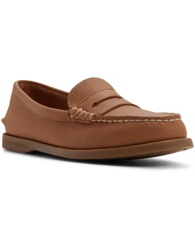 Sperry Women's Authentic Slip-on Loafers In Tan Smooth