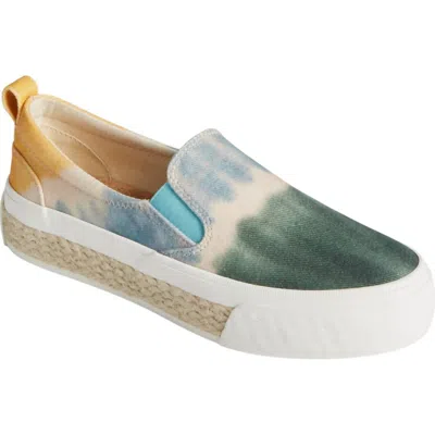Sperry Women's Crest Slip On Sneakers In Blue Multi