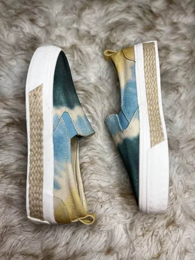 Sperry Women Crest Twin Gore Platform Slip On Sneaker In Tye Dye Green