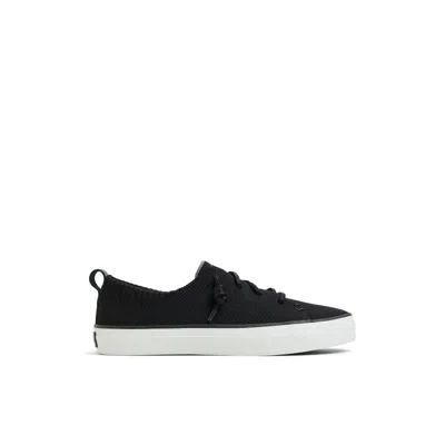 Sperry Women's Crest Vibe Knit Sneaker Low Top Sneakers In Black