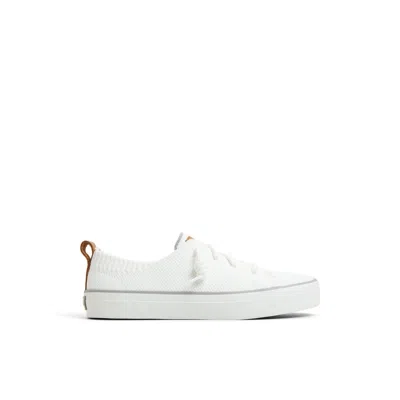 Sperry Women's Crest Vibe Knit Sneaker Low Top Sneakers In White