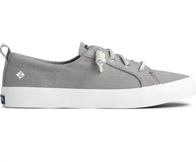 SPERRY WOMEN'S CREST VIBE LINEN SNEAKER IN GRAY