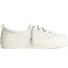 SPERRY WOMEN'S CREST VIBE PLATFORM SNEAKER IN SNAKE WHITE