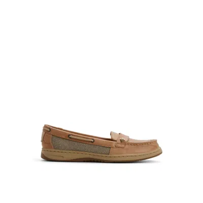 Sperry Women's Minnow Fish Loafer Boat Shoe In Linen Multi