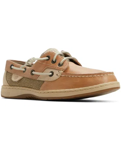 Sperry Women's Rosefish 3-eye Lace-up Boat Shoes In Linen Multi