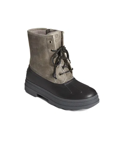 Sperry Women's Saltwater 2.0 Round Toe Boots In Mix Mat Gray