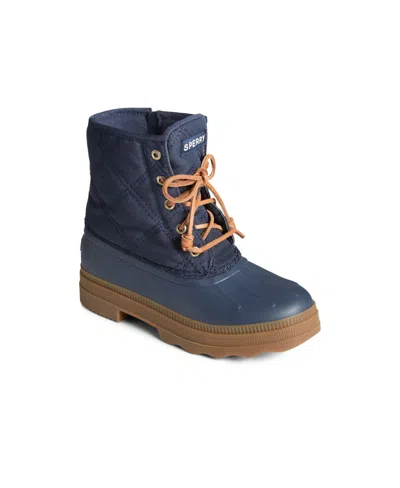 Sperry Women's Saltwater 2.0 Round Toe Boots In Mix Mat Navy