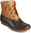Sperry Women's Saltwater Boot In Tan/ Dark Brown