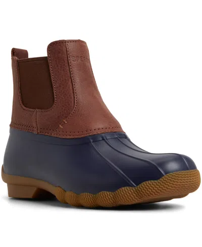 Sperry Women's Saltwater Chelsea Duck Ankle Boots In Brown