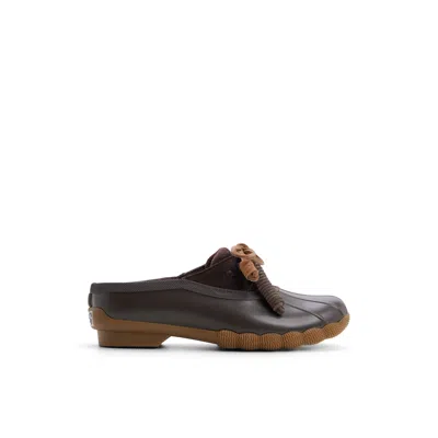 Sperry Women's Saltwater™ Duck Mule Clog Shoes In Dark Brown