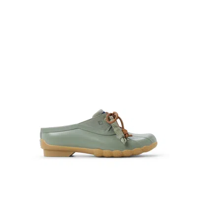 Sperry Women's Saltwater™ Duck Mule Clog Shoes In Olive
