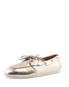 Sperry Slim Boat Shoe In Gold