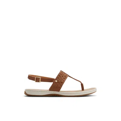 Sperry Women's Sunfish Thong Flat Sandals In Brown