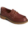 Sperry Women's Wells Round Toe Boat Shoe In Cordovan