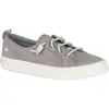 Sperry Womens Canvas Low Top Casual Shoes In Grey