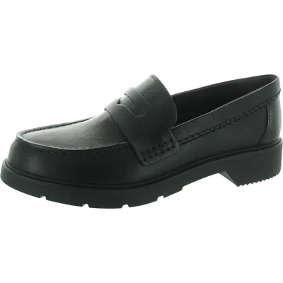 Sperry Womens Comfort Insole Leather Loafers In Black