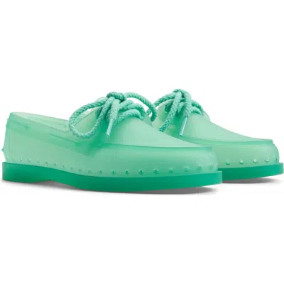 Sperry X Monse Authentic Original Jelly Boat Shoes Teal In Green