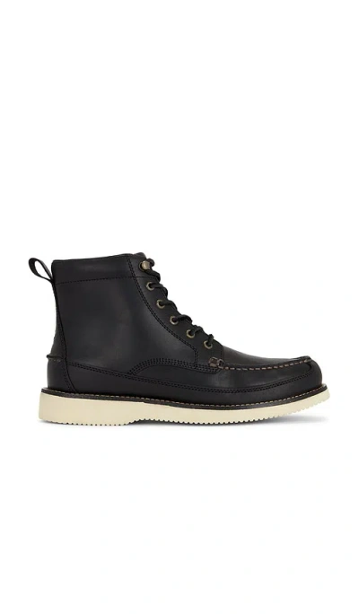 Sperry X One Of These Days Tony Moc Boot In Black Leather Smooth