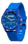 Spgbk Watches Unisex Bronco Three Hand Quartz Blue Silicone Watch, 44mm In Royal Blue