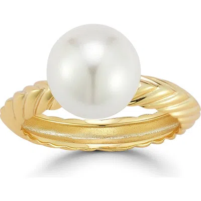 Sphera Milano 10mm Cultured Pearl Ring In Gold