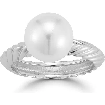 Sphera Milano 10mm Cultured Pearl Ring In Multi