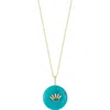 Sphera Milano 14k Gold Plate Evil Eye Pendant Necklace In Gold