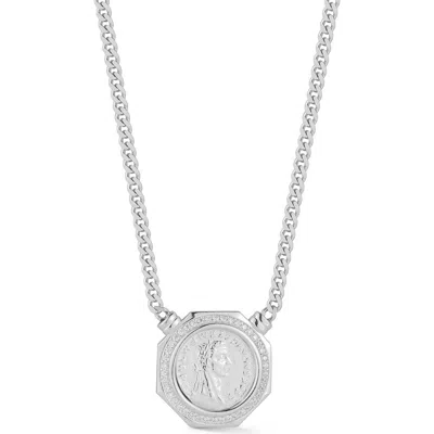 Sphera Milano 14k Gold Plated Coin Medallion Necklace In Metallic