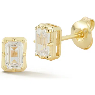 Sphera Milano 14k Gold Plated Cubic Zirconia Stud Earrings