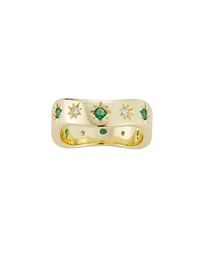Sphera Milano 14k Gold Plated Cz Ring