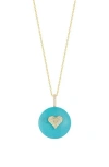 Sphera Milano 14k Gold Plated Heart Pendant Necklace In Gold