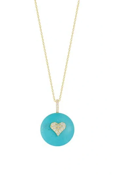 Sphera Milano 14k Gold Plated Heart Pendant Necklace