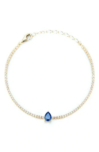 Sphera Milano 14k Gold Plated Sterling Silver Cubic Zirconia Tennis Bracelet