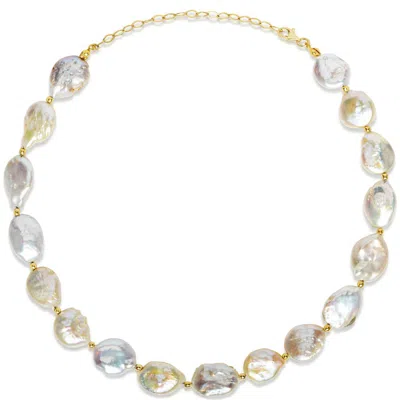 Sphera Milano 14k Gold Plated Sterling Silver Cultured Pearl