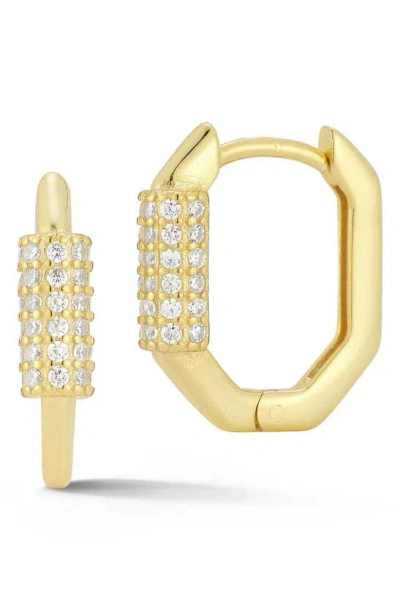 Sphera Milano 14k Gold Vermeil Cubic Zirconia Hoop Earrings