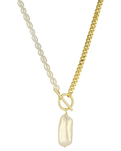 Sphera Milano 14k Over Silver 5-22.5mm Pearl Necklace
