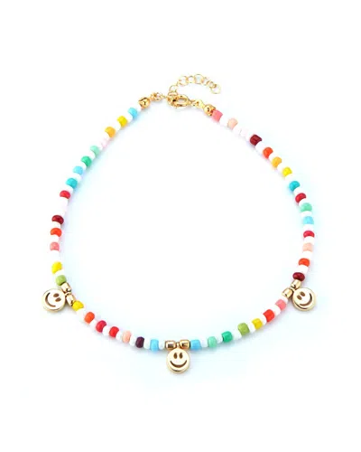 Sphera Milano 14k Over Silver Beaded Ankle Bracelet