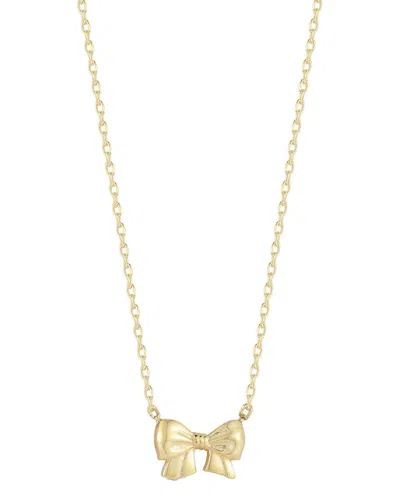 Sphera Milano 14k Over Silver Bow Necklace