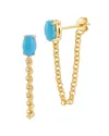 Sphera Milano 14k Over Silver Chain Earrings