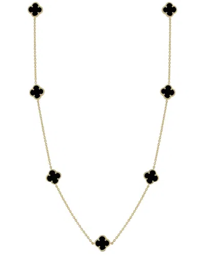 Sphera Milano 14k Over Silver Clover Necklace
