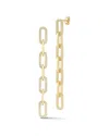 Sphera Milano 14k Over Silver Cz 7-link Drop Earrings