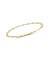 Sphera Milano 14k Over Silver Cz Bangle Bracelet