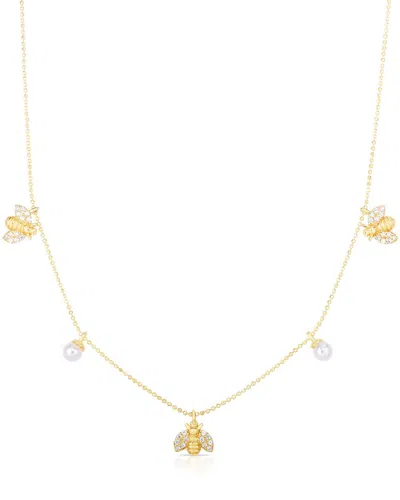 Sphera Milano Sterling Silver Bee Charm Necklace