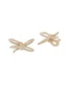 Sphera Milano 14k Over Silver Cz Bow Studs