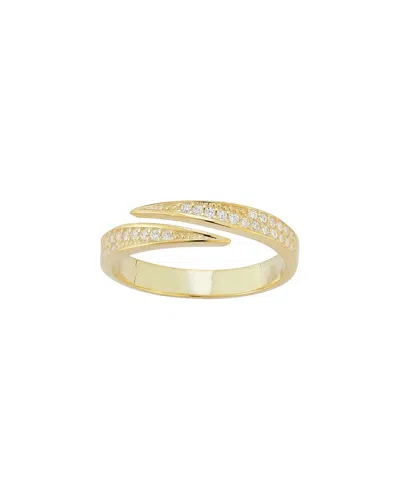 Sphera Milano 14k Over Silver Cz Bypass Ring