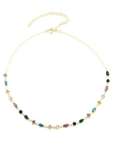 Sphera Milano 14k Over Silver Cz Choker Necklace