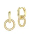 Sphera Milano 14k Over Silver Cz Drop Earrings